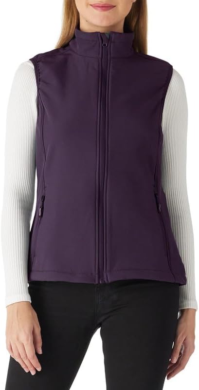 Outdoor Ventures Women's Lightweight Fleece Lined Vest for Golf Running Eggplant